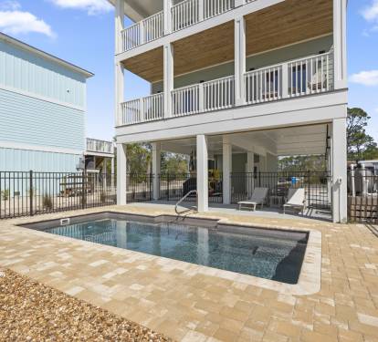 Private heated pool