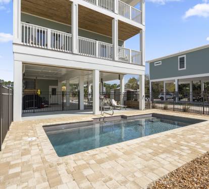 Private heated pool