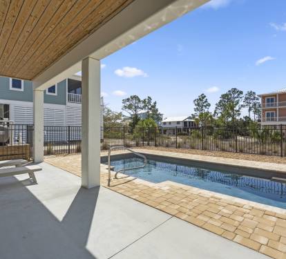 Private heated pool