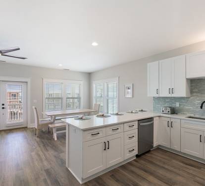 Beach views from kitchen