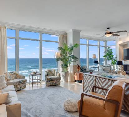Elegant Coastal Living Space