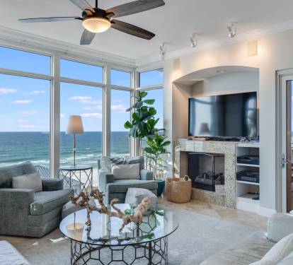 Elegant Coastal Living Space