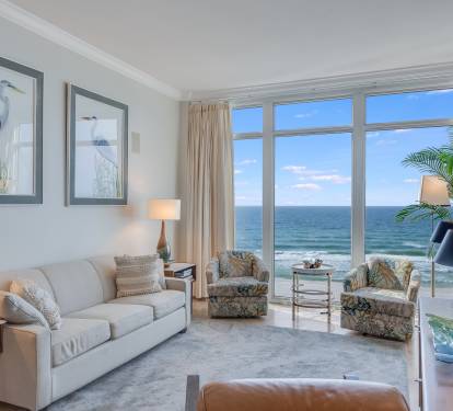 Elegant Coastal Living Space