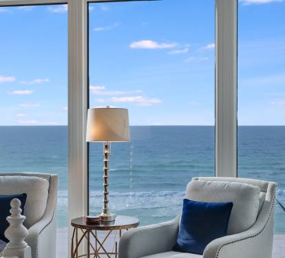 Elegant Coastal Living Space
