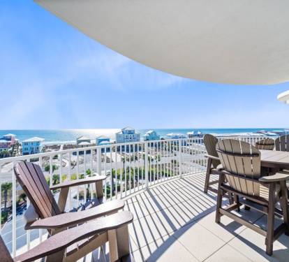Step onto your private balcony where coastal breezes meet stunning ocean views. Sip morning coffee at your table while watching the waves shimmer.