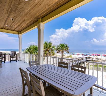 Summer Salt East 1st Floor Deck Dining for 6