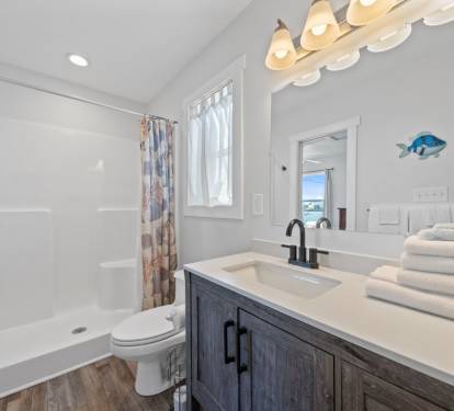La Casita Azul Bathroom with Step-in Shower