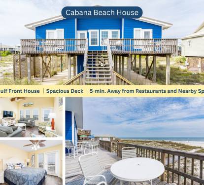 Cabana Beach House 4-bedroom / 2-bathroom
