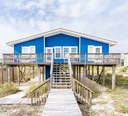 Cabana Beach House Beachside Exterior