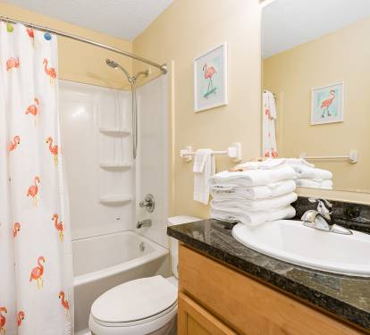 Cabana Beach House Bathroom 2 with Shower/Tub Combo