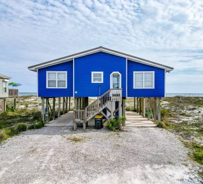 Cabana Beach House Covered Parking Under House
