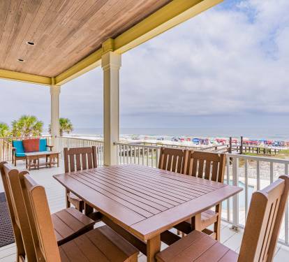 Summer Salt West 1st Floor Deck Dining for 6