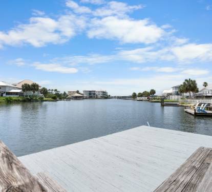 Sunset Daze Small Boat Dock & Lagoon View