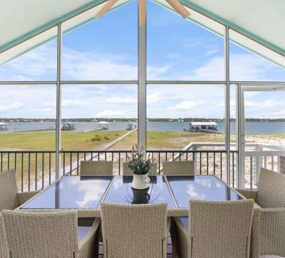 Tide-AL Dining Table on Screen Porch