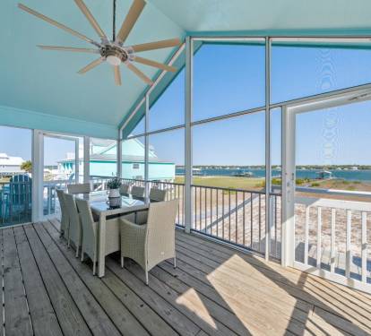 Tide-AL Dining Table for 8 on Screen Porch