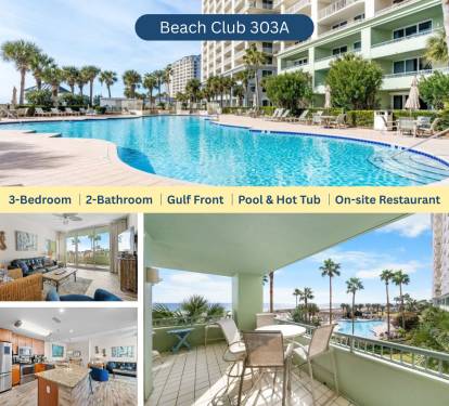Beach Club 303A 3-bedroom / 2-bathroom