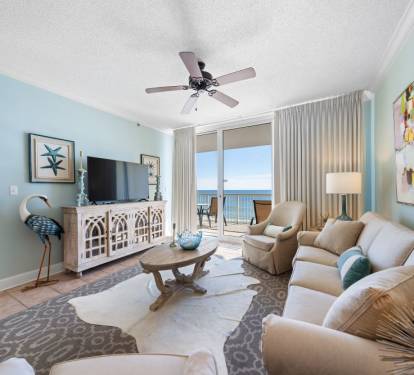 Beach Club 1208C Living Room with Queen Sleeper Sofa