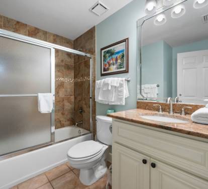 Beach Club 1208C Bathroom 2 with Tub/Shower Combo