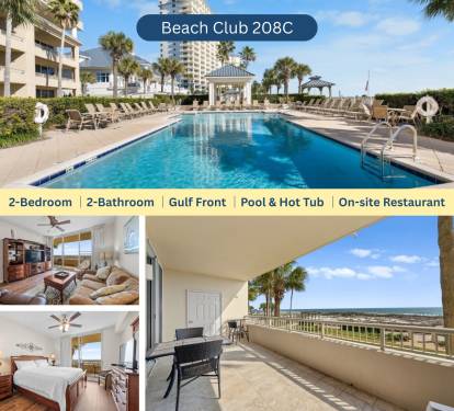 Beach Club 208C 2-bedroom / 2-bathroom