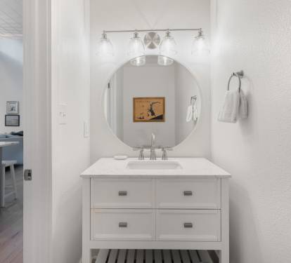 Refresh in your stylish bathroom featuring clean lines, modern fixtures, and thoughtful touches that make your morning routine feel luxurious.