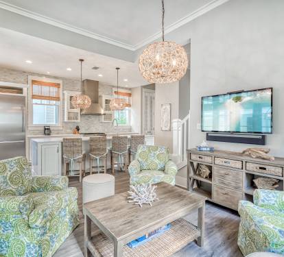 Formal Sitting Area - Equipped with a Large Flat Screen and Sonos Sound Bar