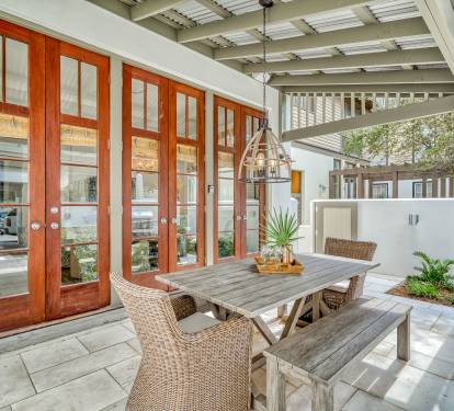 Enjoy Al Fresco Dining under the Covered Patio