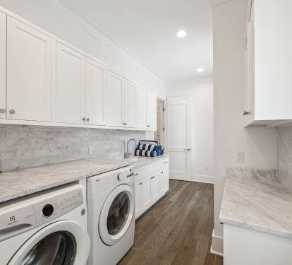 Full-Size Washer & Dryer + Ample Storage Space