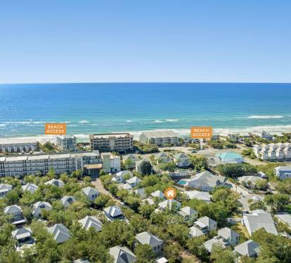 Aerial View - Short Commute to the Beach!