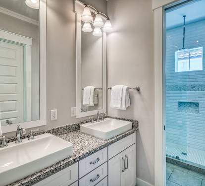 3rd Floor Shared Bathroom - Fit with a Dual Vanity