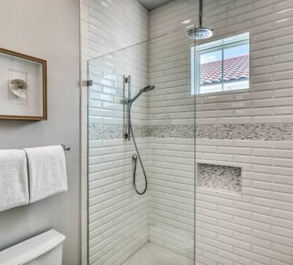 Shared Guest Bathroom - Featuring a Walk-in Shower