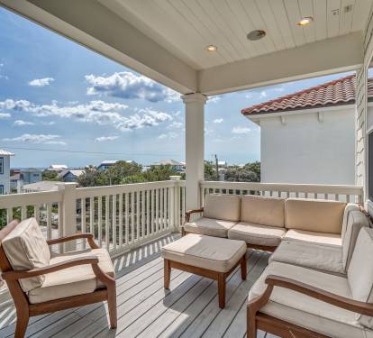 3rd Floor Balcony - Complete with Gulf Views