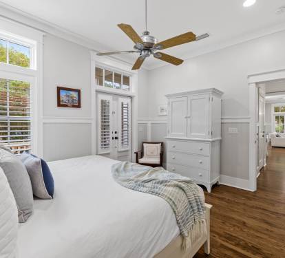 Primary King Suite - Private Access to Screened-In Porch