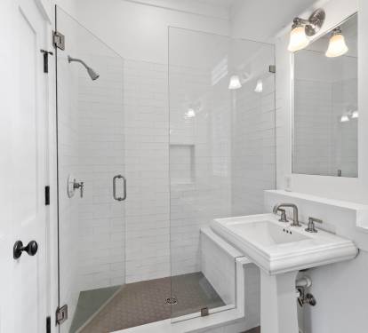 Primary King En-Suite - Oversize Walk-In Shower