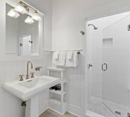 2nd Floor King Guest Suite - Single Vanity & Walk-In Shower