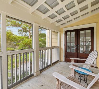 2nd Floor Screened-In Porch off Primary King Suite