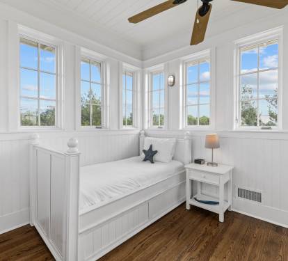 3rd Floor Tower Room - Equipped with a Twin Trundle Bed