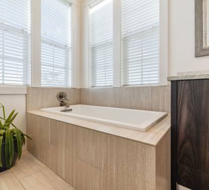 Relax & Unwind in the Oversized Soaking Tub
