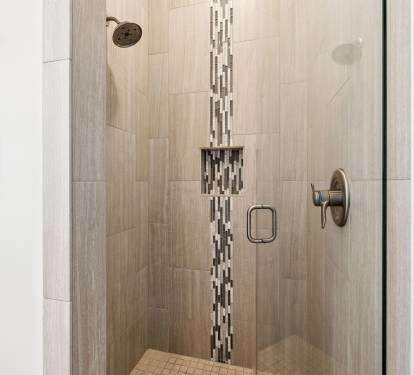Rinse Off in the Spa-Like Walk-In Shower