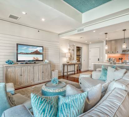 Living Room - Equipped with a Large Flat Screen TV