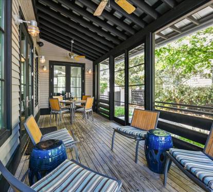 Screened In Porch - Dining Table with Seating for Four