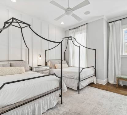 2nd Floor Guest Suite Furnished with Two Queen Beds