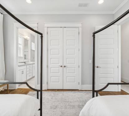 2nd Floor Guest Suite Furnished with Two Queen Beds