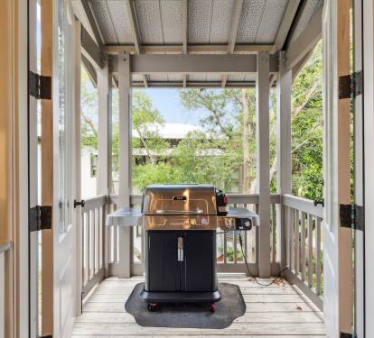 Conveniently Located Grilling Area Off the Kitchen