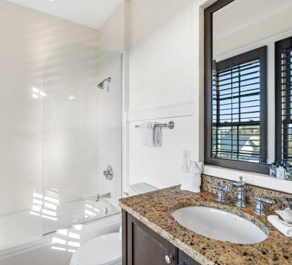 Guest Bathroom - Conveniently Located Off the Living Area