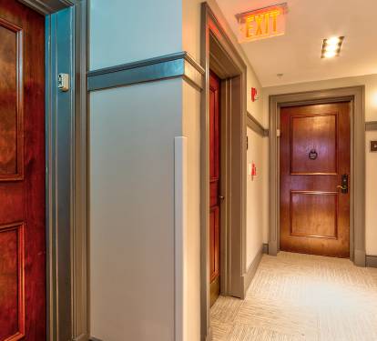 Located Across the Hall from the Elevator