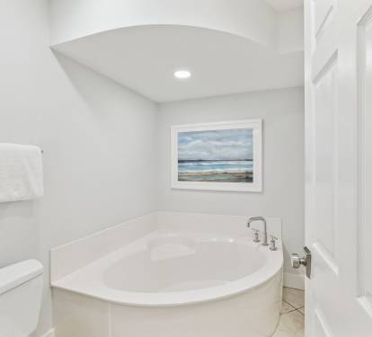 Relax & Unwind in the Oversized Soaking Tub