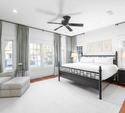 2nd Floor Primary Suite - Furnished with a King Size Bed