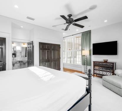 2nd Floor Primary Suite - Furnished with a King Size Bed
