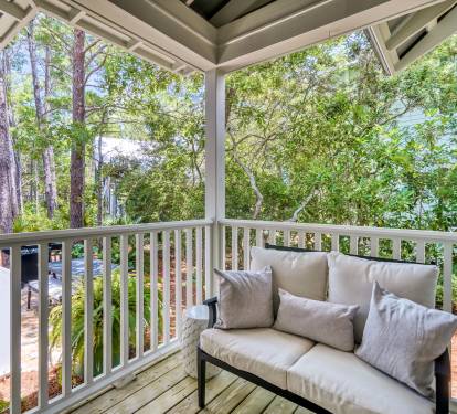 Cozy Seating on Back Porch