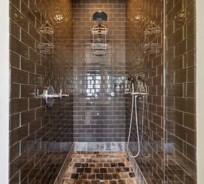 Wash Off After a Day at the Beach in the Walk-In Shower